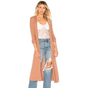 Lovers + Friends Davenport Cardigan in Camel, S